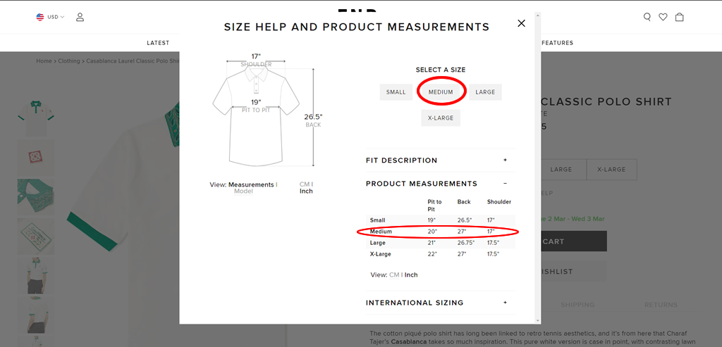 Size Chart Example