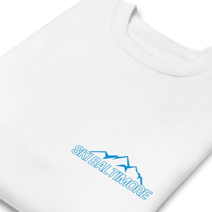unisex-premium-sweatshirt-white-zoomed-in-6541c8bbed3ba.jpg Ski Blu crew - Image 3
