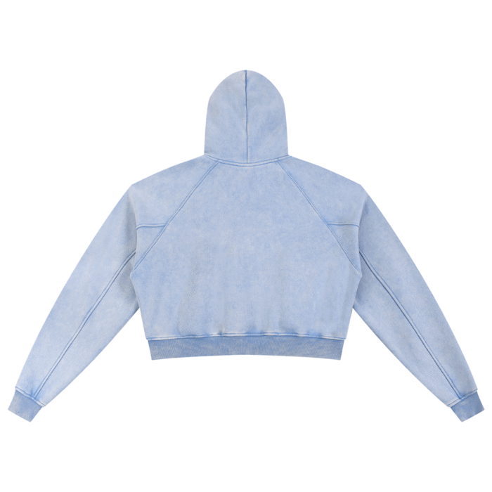 'Snowfall' Cropped Hoodie - Image 6