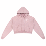 'Snowfall' Cropped Hoodie - Image 3