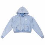 'Snowfall' Cropped Hoodie - Image 5