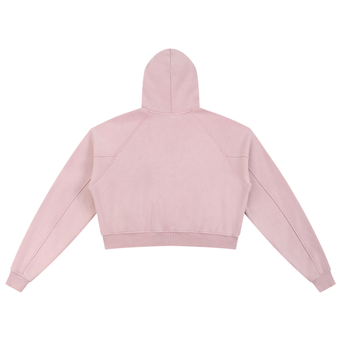 'Snowfall' Cropped Hoodie - Image 4