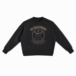 'Social Club Crest' Split Side Crew